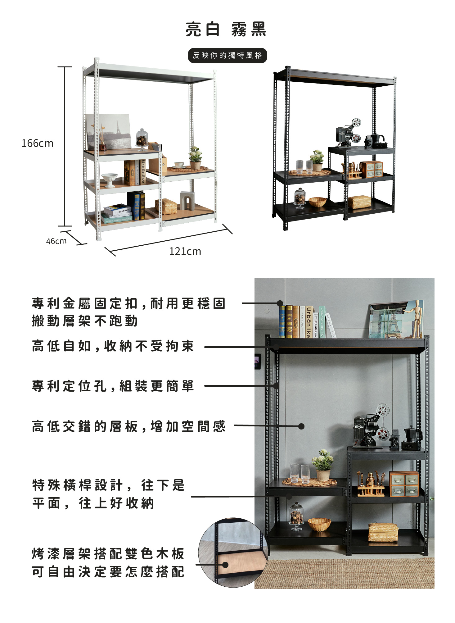 創意組合收納架塗層介紹